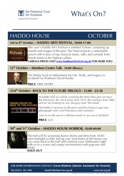 OCTOBER EVENTS