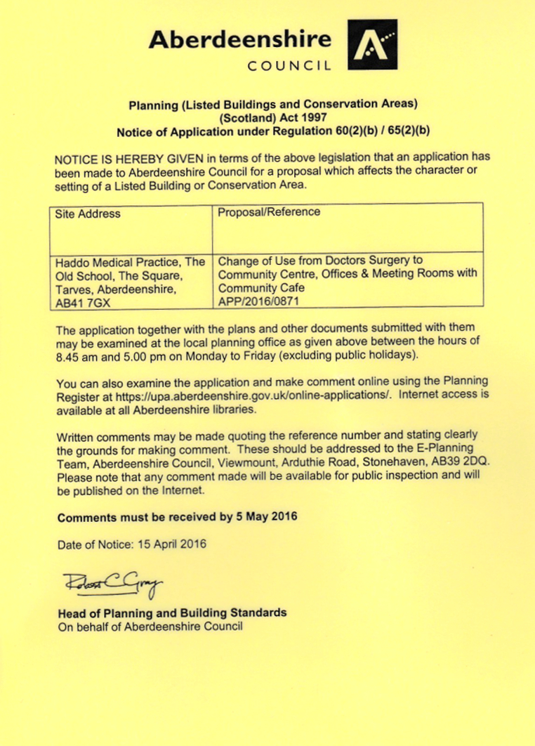 Planning Public Notice April 2016